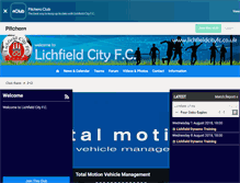 Tablet Screenshot of lichfieldcityfc.co.uk